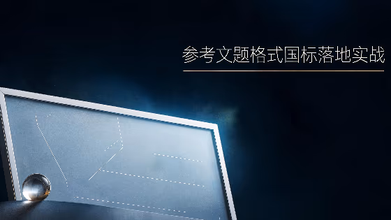 参考文献格式国标落地实战 系列封面